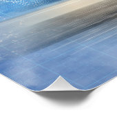 Shelby Mustang 350GT Blueprint Poster (Ecke)