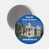 Shelby NC Ehemaliger Cleveland Landkreis Courthous Magnet (Vorderseite/Rückseite)