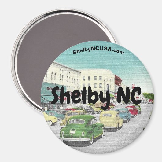 Shelby NC Magnet (Vorderseite/Rückseite)