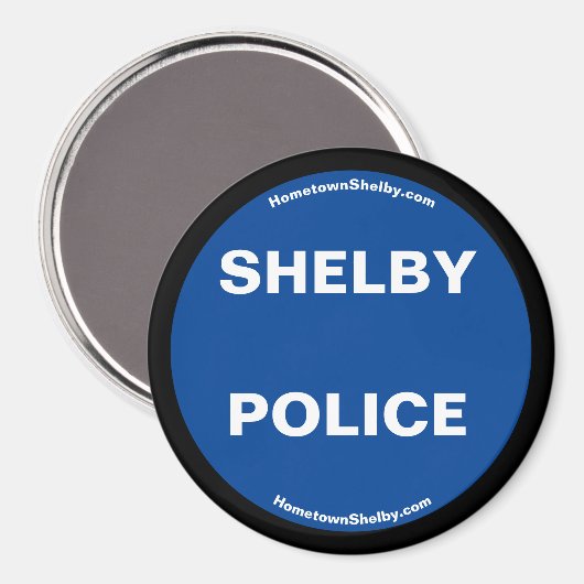 Shelby Police Magnet (Vorderseite/Rückseite)