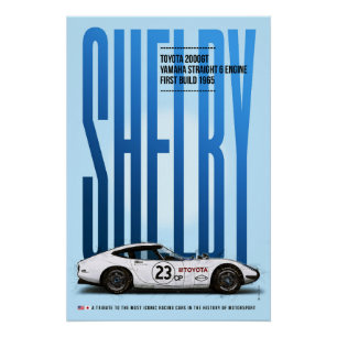 Shelby Toyota 2000GT Tribute Poster