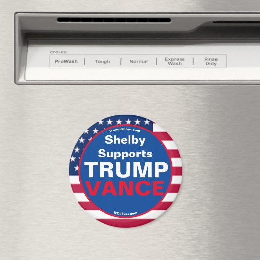 Shelby unterstützt TRUMP VANCE Kühlschrank Magnet (In Situ (Geschirrspüler))
