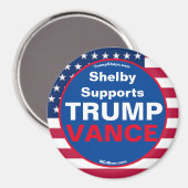 Shelby unterstützt TRUMP VANCE Kühlschrank Magnet (Vorderseite/Rückseite)