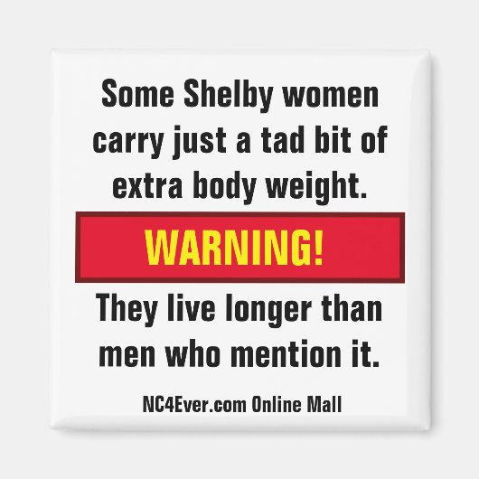 Shelby Women fun Magnet (Vorne)