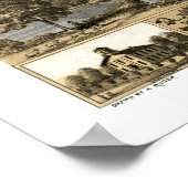 Shelbyville, IL Panorama Karte - 1869 Poster (Ecke)