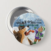 Sheldon der Sheltie Button (Vorne & Hinten)