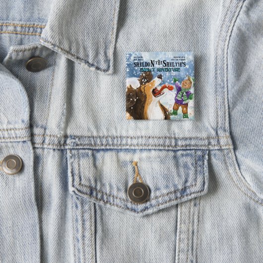 Sheldon der Sheltie Button (Beispiel)