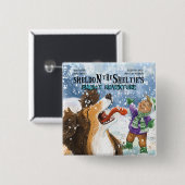 Sheldon der Sheltie Button (Vorne & Hinten)