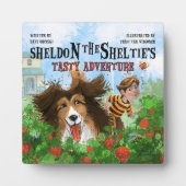 Sheldon der Sheltie Fotoplatte (Vorderseite)