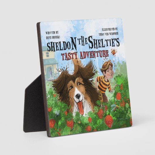 Sheldon der Sheltie Fotoplatte (Vorderseite)