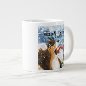 Sheldon der Sheltie Jumbo-Tasse (Vorderseite Rechts)