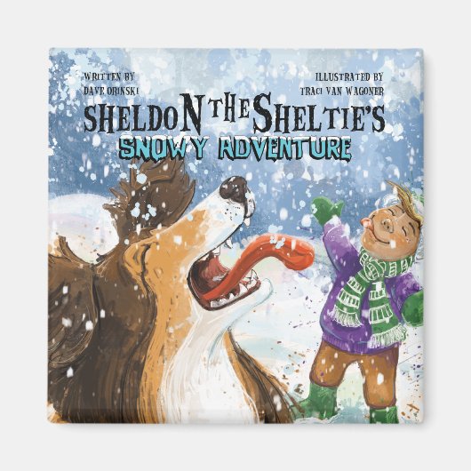 Sheldon der Sheltie Magnet (Vorne)