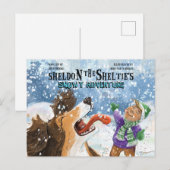 Sheldon der Sheltie Postkarte (Vorne/Hinten)