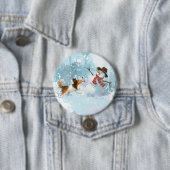 Sheldon der Sheltie und der Schneemann Button (Beispiel)