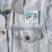Sheldon der Sheltie und der Schneemann Button (Beispiel)