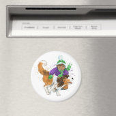 Sheldon der Sheltie und sein Junge Magnet (In Situ (Geschirrspüler))