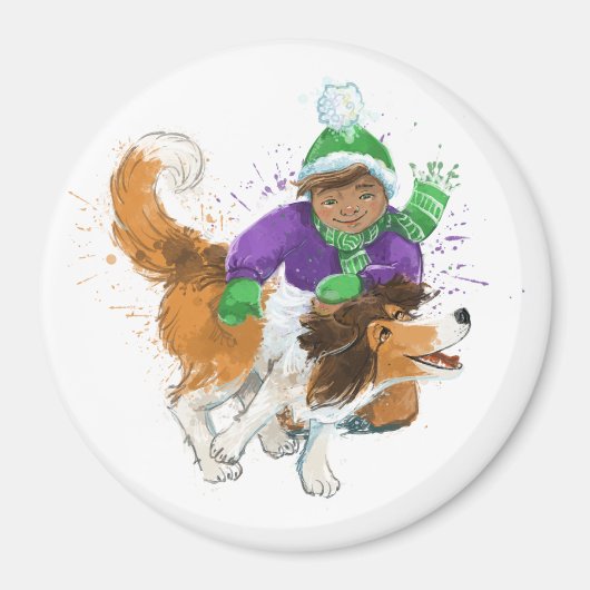 Sheldon der Sheltie und sein Junge Magnet (Vorne)