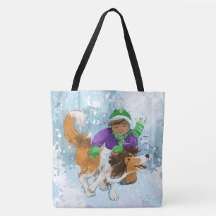 Sheldon der Sheltie und sein Junge Tasche