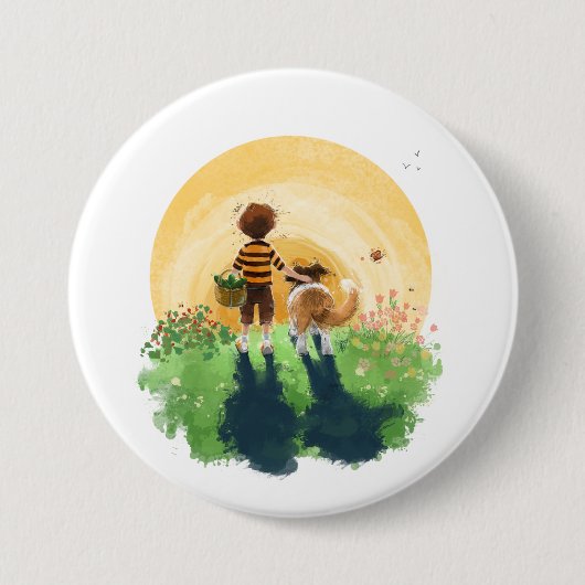 Sheldon die Sheltie Button (Vorderseite)