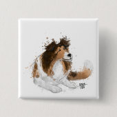 Sheldon die Sheltie Button (Vorderseite)