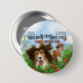 Sheldon die Sheltie Button (Vorne & Hinten)