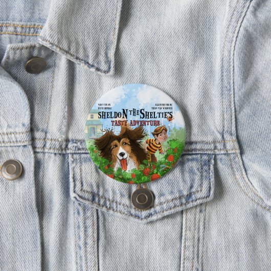 Sheldon die Sheltie Button (Beispiel)
