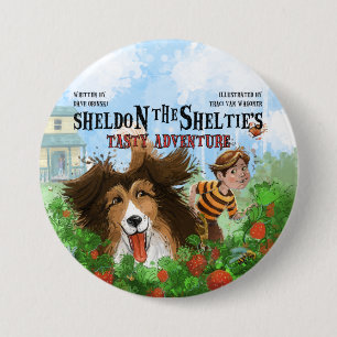Sheldon die Sheltie Button