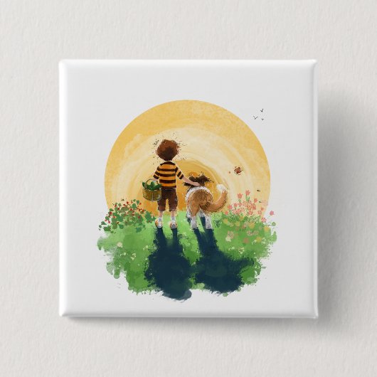 Sheldon die Sheltie Button (Vorderseite)