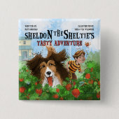 Sheldon die Sheltie Button (Vorderseite)