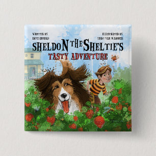 Sheldon die Sheltie Button