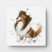 Sheldon die Sheltie Fotoplatte (Vorderseite)