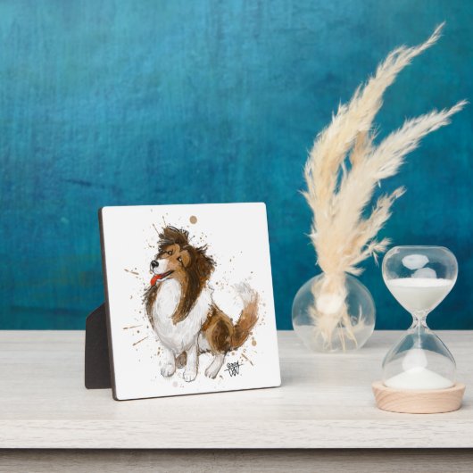 Sheldon die Sheltie Fotoplatte (InSitu)