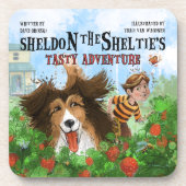 Sheldon die Sheltie Getränkeuntersetzer (Vorderseite)