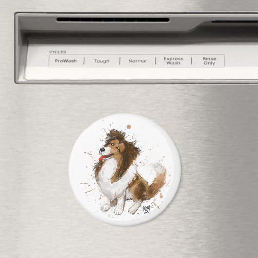 Sheldon die Sheltie Magnet (In Situ (Geschirrspüler))