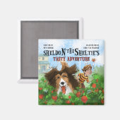 Sheldon die Sheltie Magnet (Vorderseite/Rückseite)