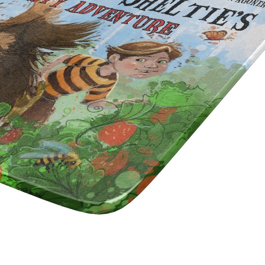 Sheldon die Sheltie Schneidebrett (Ecke)