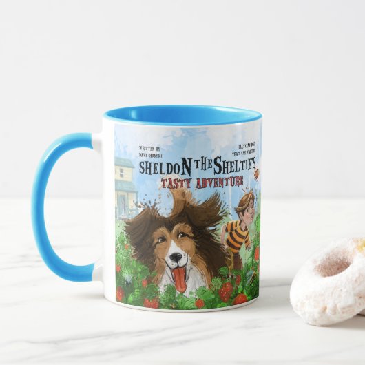 Sheldon die Sheltie Tasse (Mit Donut)