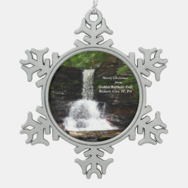 Sheldon Reynolds Falls, Weihnachtsschmuck Schneeflocken Zinn-Ornament