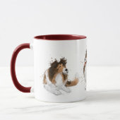 Sheldon the Sheltie Drei Posen Tasse (Links)