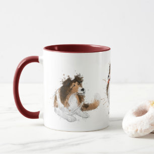 Sheldon the Sheltie Drei Posen Tasse