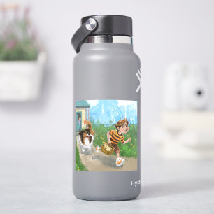 Sheldon und Davie Adventure Aufkleber