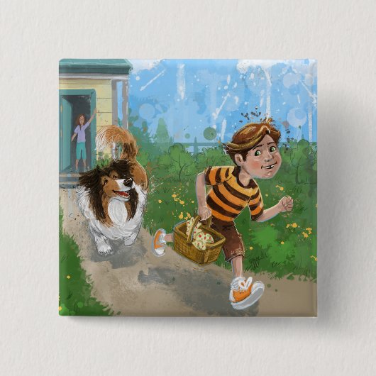 Sheldon und Davie Adventure Button (Vorderseite)