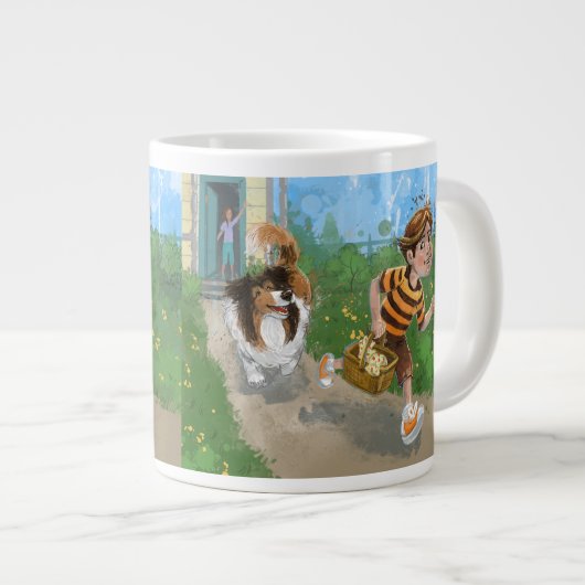 Sheldon und Davie Adventure Jumbo-Tasse (Vorderseite Rechts)