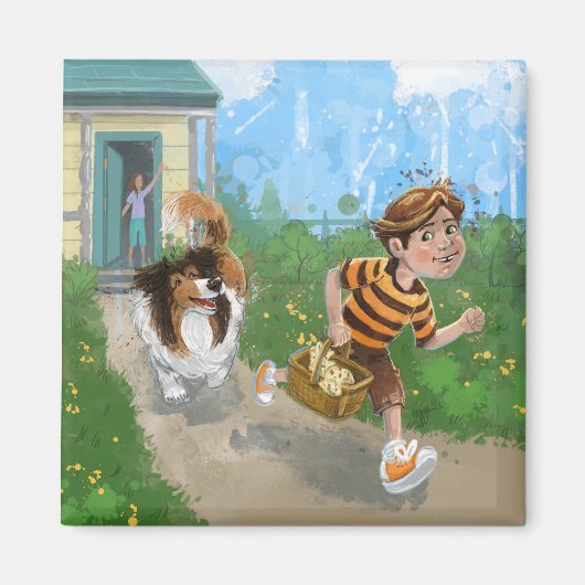 Sheldon und Davie Adventure Magnet (Vorne)