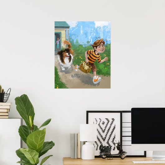 Sheldon und Davie Adventure Poster (Heimbüro)