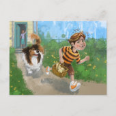 Sheldon und Davie Adventure Postkarte (Vorderseite)