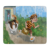 Sheldon und Davie Adventure Schneidebrett (Vorderseite)