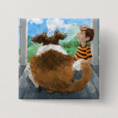 Sheldon und Davie Relaxing Button (Vorderseite)