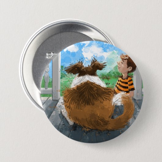 Sheldon und Davie Relaxing Button (Vorne & Hinten)