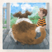 Sheldon und Davie Relaxing Glasuntersetzer (Vorderseite)